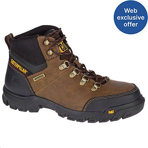 CAT Framework Men’s Brown Wide-Fit Waterproof S3 Safety Boots 12
