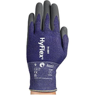 Ansell HyFlex 11-561 Nitrile-Coated Cut-Resistant Gloves