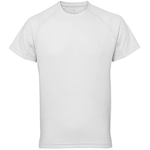 TriDri TR011 Men’s White Panelled Tech T-Shirt 3XL