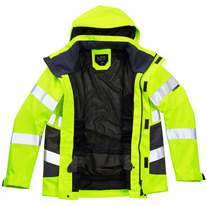 J04-Y 3M HiVis Breathable Jacket Yellow/Grey 2XL