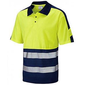 Leo EcoViz Performance+ Watersmeet Men’s Yellow Hi-Vis Polo Shirt 6XL