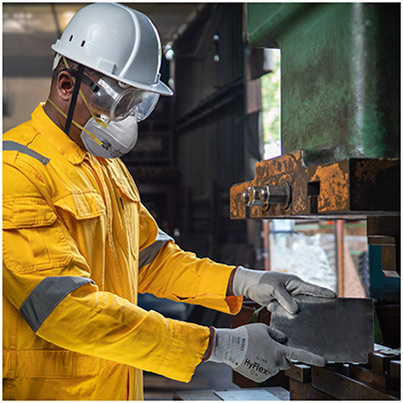 Ansell HyFlex 11-754 PU-Coated Cut-Resistant Gloves