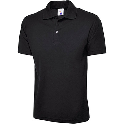 Uneek Classic Black Polo Shirt