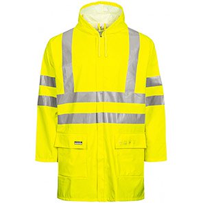 Lyngsøe Rainwear FR-LR55 Yellow Hi-Vis Flame-Retardant Jacket 5XL