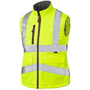 Leo Sandymere Women’s Yellow Hi-Vis Body Warmer 6XL