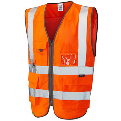W20-O Coolvis Superior Waistcoat Orange