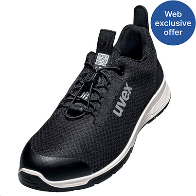 Uvex 1 Black S1PS Safety Trainers