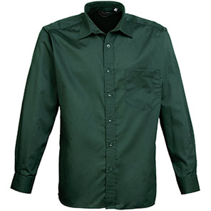 Premier PR200 Bottle Green Poplin Shirt 18in