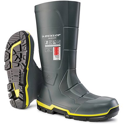 Dunlop Acifort Metguard Dark Grey SBP Safety Wellington Boots