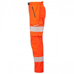 Leo EcoViz Starcross Women’s Orange Hi-Vis Stretch Trousers