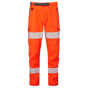 Leo EcoViz Starcross Women’s Orange Hi-Vis Stretch Trousers 26R
