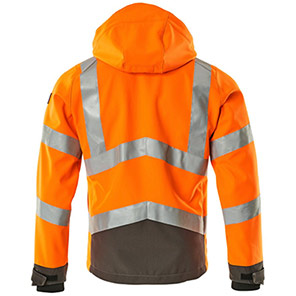 MASCOT SAFE SUPREME Blackpool Orange/Anthracite Grey Hi-Vis Softshell Jacket