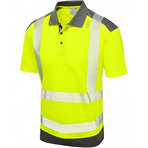 P14 EcoViz Performance+ Hi Vis Polo Shirt Yellow/Grey 6XL