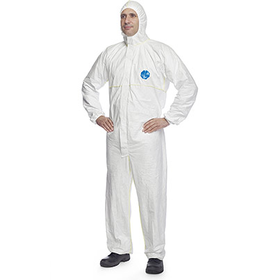 Dupont Tyvek Hooded protective Coverall