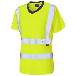 Leo Belstone Women’s Yellow Hi-Vis T-Shirt 6XL