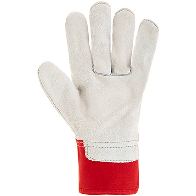 Arco Grey/Red Split-Leather Rigger Gloves