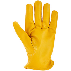 Arco Gold Grain-Leather Driving Gloves