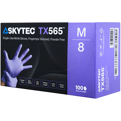 50 TX565 AQL0.65 Nitrile Glvs