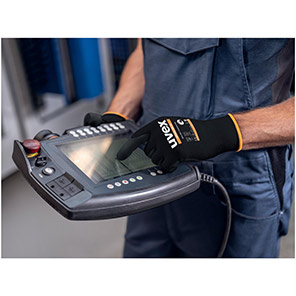 Uvex athletic lite XT 60026 Black Nitrile-Coated Work Gloves