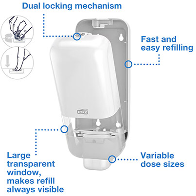 Tork Soap & Sanitiser Dispenser S4