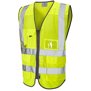 Leo Cobbaton Men’s Yellow Hi-Vis Vest 6XL