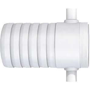 Polypropylene Male 4in URT Pin Lug x 102mm Hose Tail
