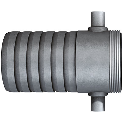 Aluminium Male 4in URT Pin Lug x 102mm Hose Tail