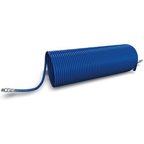 Blue Nylon 3/8in Coiled Air Hose 9mm/12mm x 10m