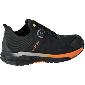 MASCOT FOOTWEAR CUSTOMIZED F1680 Black/Orange Narrow-Fit BOA S3S Safety Trainers
