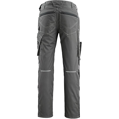 MASCOT UNIQUE Mannheim Men�s Dark Anthracite/Black Trousers with Kneepad Pockets 34L