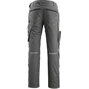 MASCOT UNIQUE Mannheim Men�s Dark Anthracite/Black Trousers with Kneepad Pockets 34L