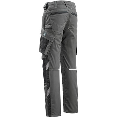 MASCOT UNIQUE Mannheim Men�s Dark Anthracite/Black Trousers with Kneepad Pockets 34L