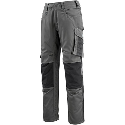 MASCOT UNIQUE Mannheim Men�s Dark Anthracite/Black Trousers with Kneepad Pockets 34L
