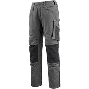 MASCOT UNIQUE Mannheim Men�s Dark Anthracite/Black Trousers with Kneepad Pockets 34L