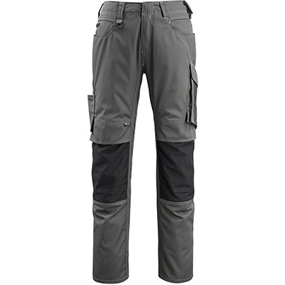 MASCOT UNIQUE Mannheim Men�s Dark Anthracite/Black Trousers with Kneepad Pockets 34L