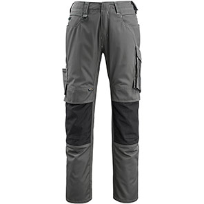 MASCOT UNIQUE Mannheim Men�s Dark Anthracite/Black Trousers with Kneepad Pockets 34L