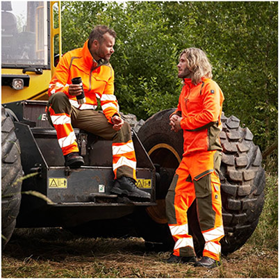 MASCOT ACCELERATE SAFE 19079 Orange/Navy Trousers with Holster Pockets 42R