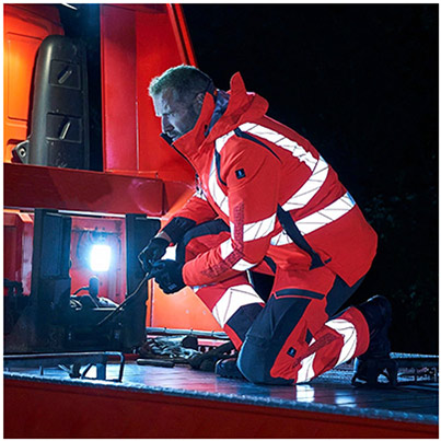 MASCOT ACCELERATE SAFE 19079 Orange/Navy Trousers with Holster Pockets 42R