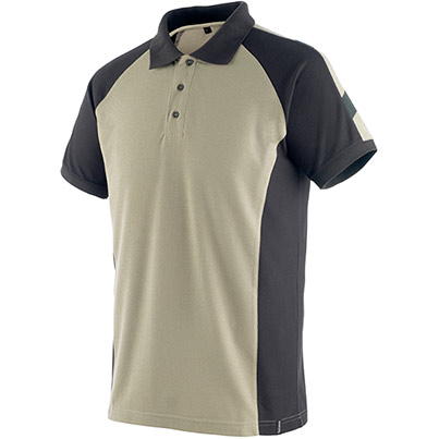 MASCOT UNIQUE Bottrop Men�s Khaki/Black Polo Shirt M