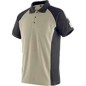 MASCOT UNIQUE Bottrop Men�s Khaki/Black Polo Shirt M