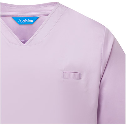 Alsico NVU1 Unisex Lilac V-Neck Scrub Tunic