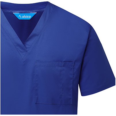 Alsico NCS1 Unisex Royal Blue Scrub Tunic