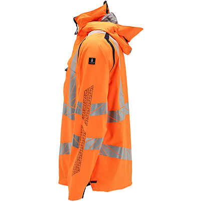 MASCOT ACCELERATE SAFE 19001 Navy/Orange Hi-Vis Outer Shell Jacket
