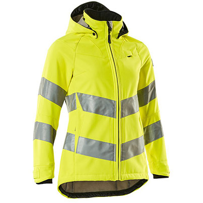 MASCOT SAFE SUPREME 18512 Women’s Yellow Hi-Vis Softshell Jacket