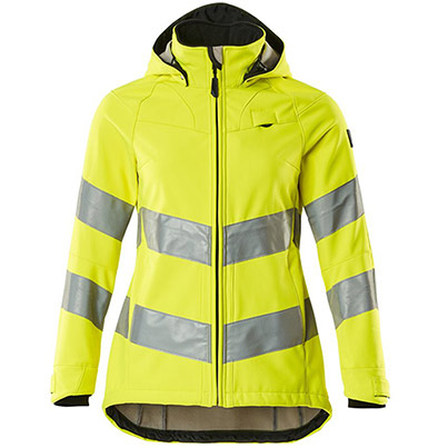MASCOT SAFE SUPREME 18512 Women’s Yellow Hi-Vis Softshell Jacket