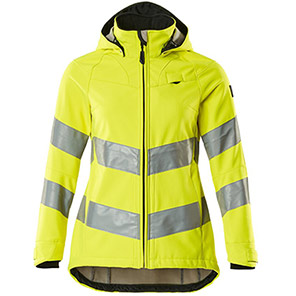 MASCOT SAFE SUPREME 18512 Women’s Yellow Hi-Vis Softshell Jacket 4XL