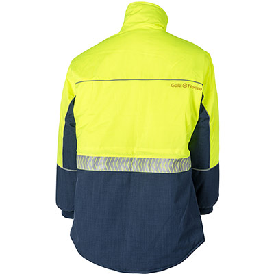 Flexitog Goldfreeze Hi-Glo 25 Performance Yellow/Navy Coldstore Jacket