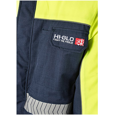 Flexitog Goldfreeze Hi-Glo 25 Performance Yellow/Navy Coldstore Jacket