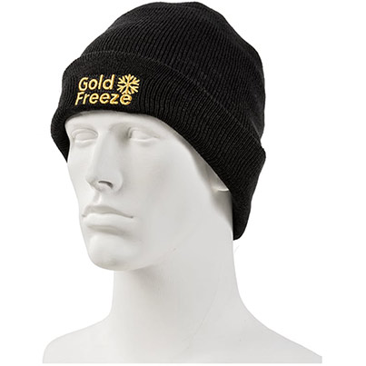 Flexitog Goldfreeze Thinsulate Black Beanie Hat