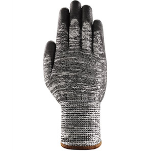Ansell EDGE 48-705 Grey/Black PU-Coated Cut-Resistant Knitted Gloves 11